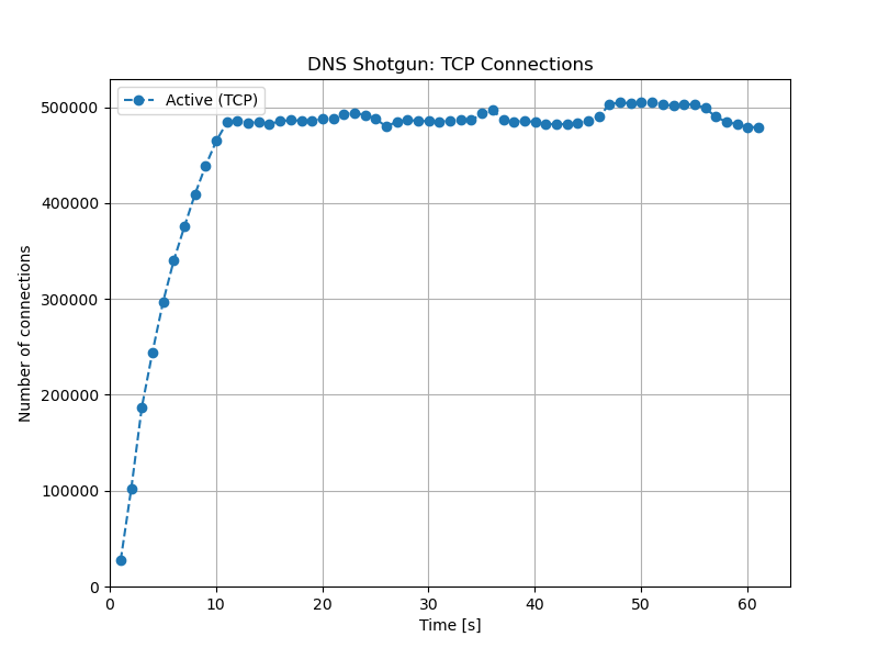 DNS Shotgun: TCP Connections
